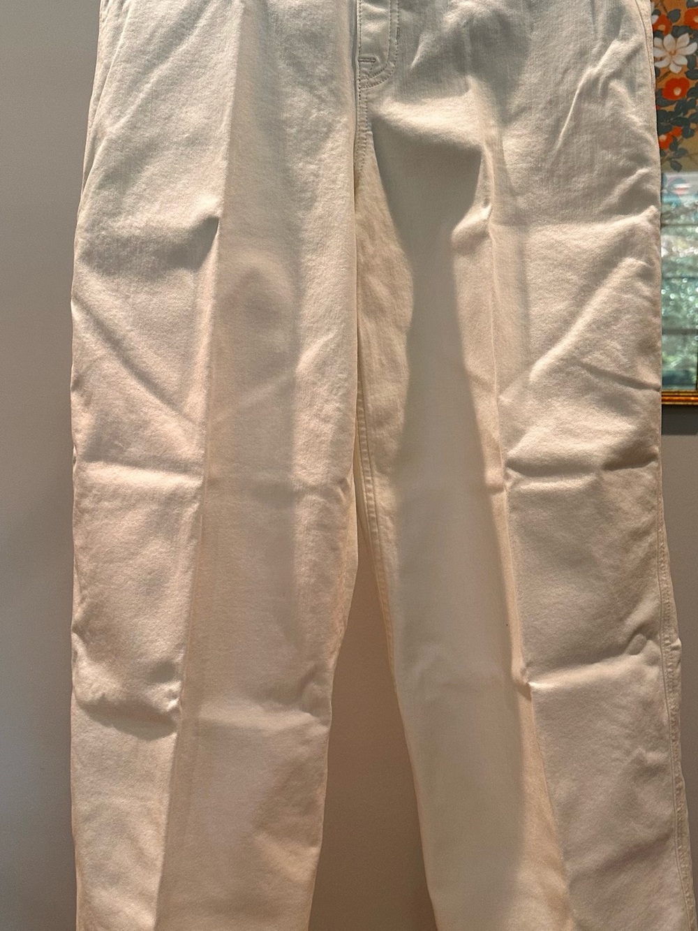 SPANX Chalk Wash Cropped Wide-Leg Jeans
